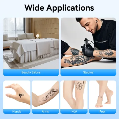 Accoudoir de tatouage noir à hauteur réglable