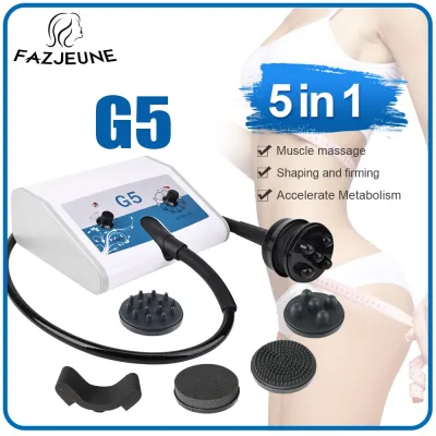Appareil de massage vibrant blanc, 5 têtes