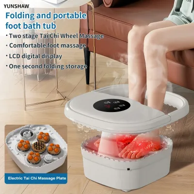Bain de pieds pliable électrique à bulles