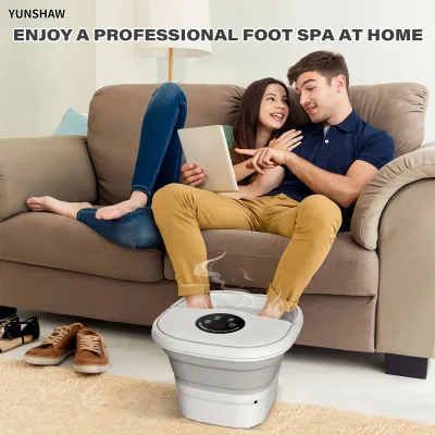 Bain de pieds pliable électrique à bulles – image 2