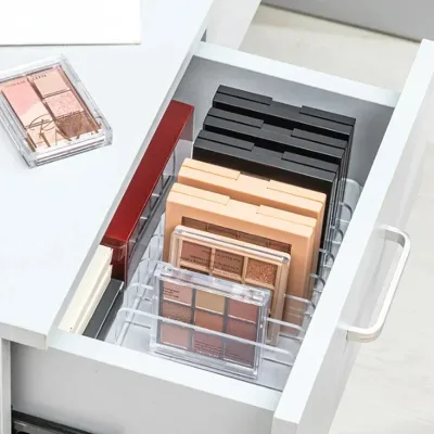 Boîte de maquillage acrylique à 7 compartiments – image 2