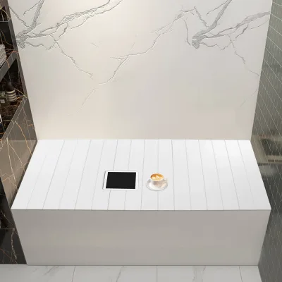 Couverture de baignoire pliable blanche 170 × 75 cm – image 2