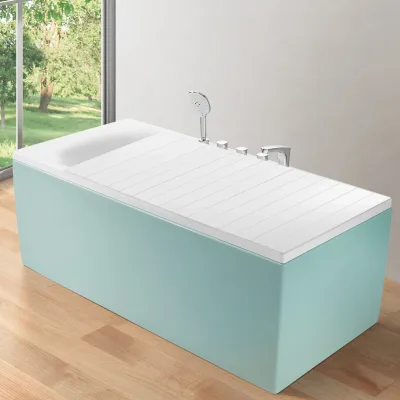 Couverture de baignoire pliable blanche 170 × 75 cm – image 3