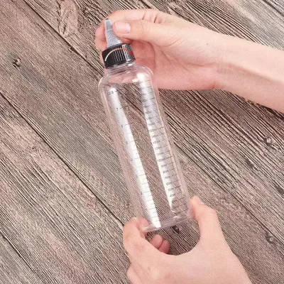 Flacon compressible transparent à bec fin – image 3
