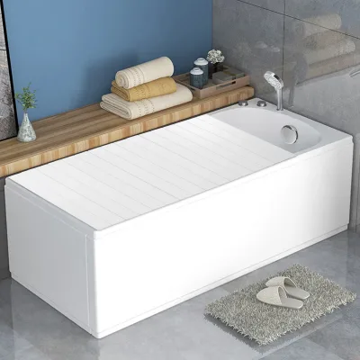 Plateau de baignoire pliable blanc – image 2