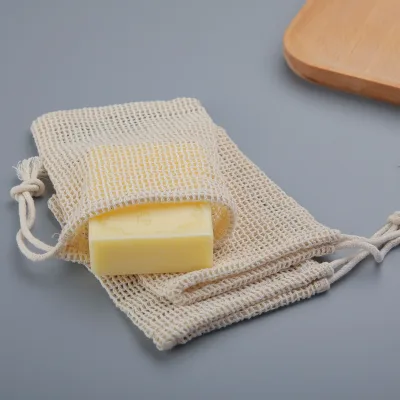 Pochette à savon en coton, lot de 3