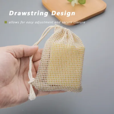Pochette à savon en coton, lot de 3 – image 3
