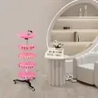Présentoir à vernis rose, 5 niveaux