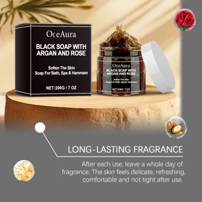Savon de douche à l'acide hyaluronique et à la rose – image 2