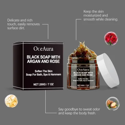 Savon de douche à l'acide hyaluronique et à la rose – image 3