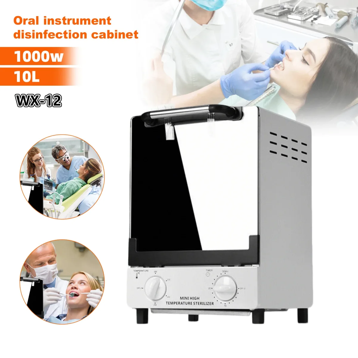 Stérilisateur dentaire vertical de 10 L